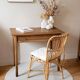 Table bureau console chêne massif 