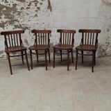 4 old bistro chairs