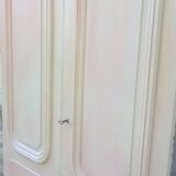 Ensemble grandes portes double  de placard ancienne moulurée