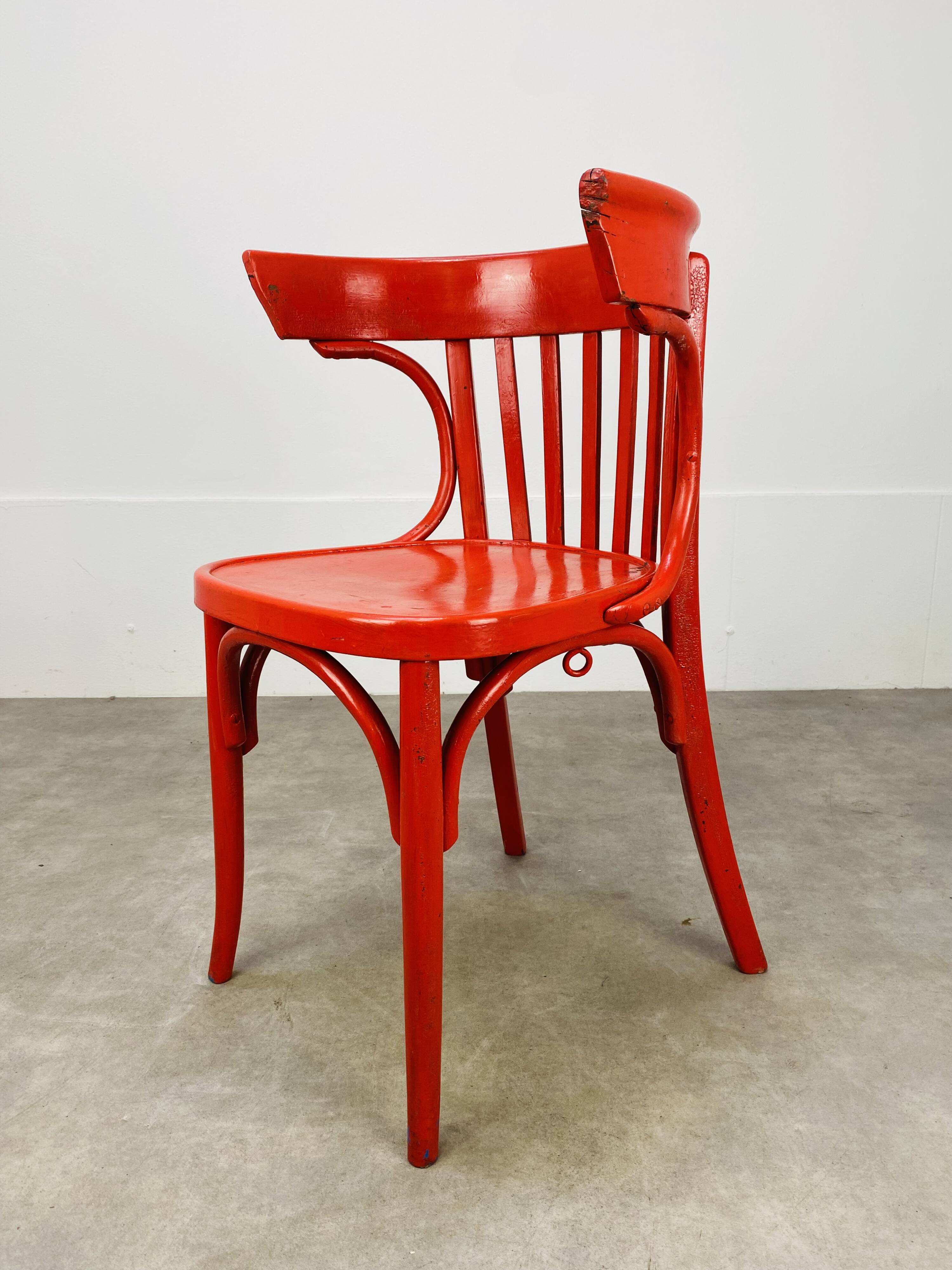 Office armchair Luterma curved wood bistro style