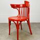 Office armchair Luterma curved wood bistro style