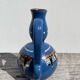 Small ethnic blue ceramic jar / vase
