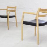 2x fauteuil Niels O. Møller modèle 67