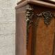 Louis XV style bookcase in mahogany and burr walnut, 20th century