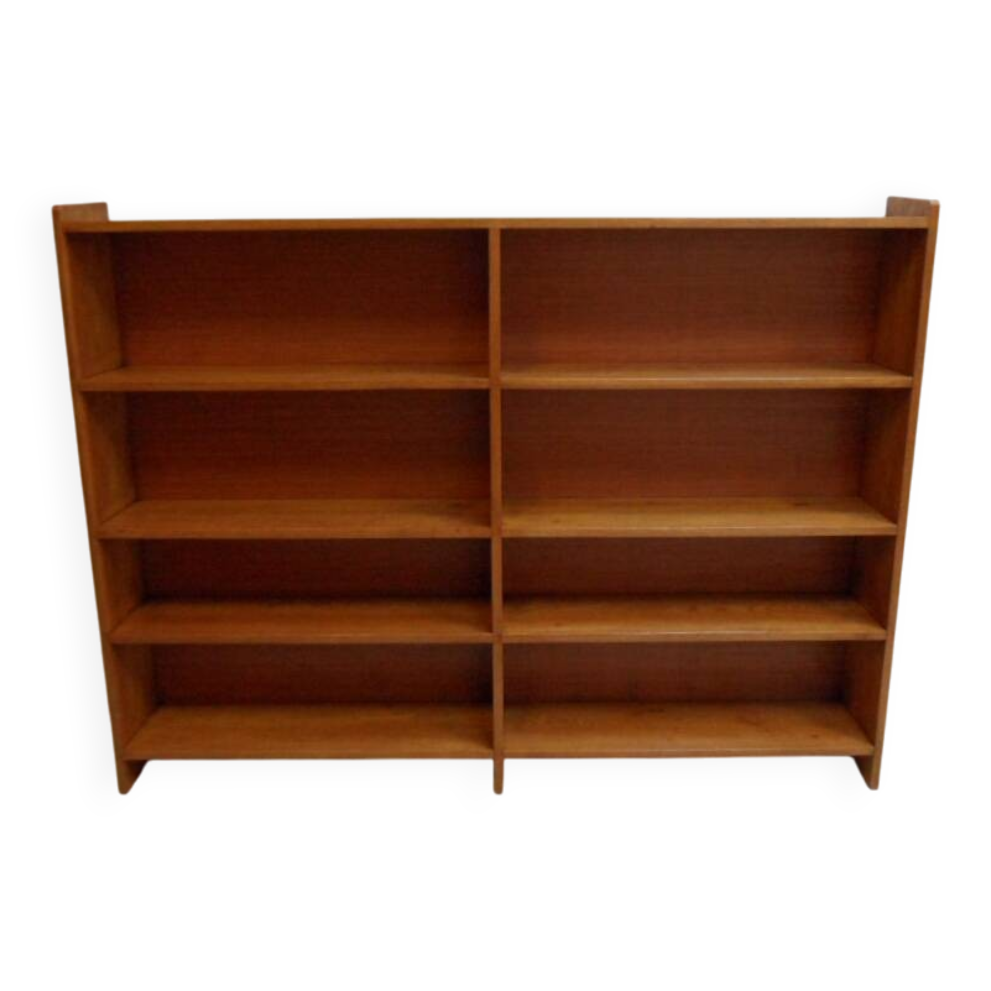 Vintage oak open bookcase