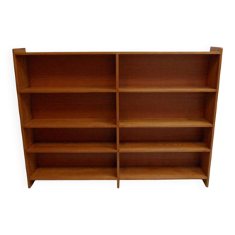 Vintage oak open bookcase