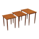 Nest of teak tables, Danish design, 1970s, made in Denmark
