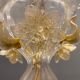 Italian Murano Glass Gold Chandelier by La Murrina