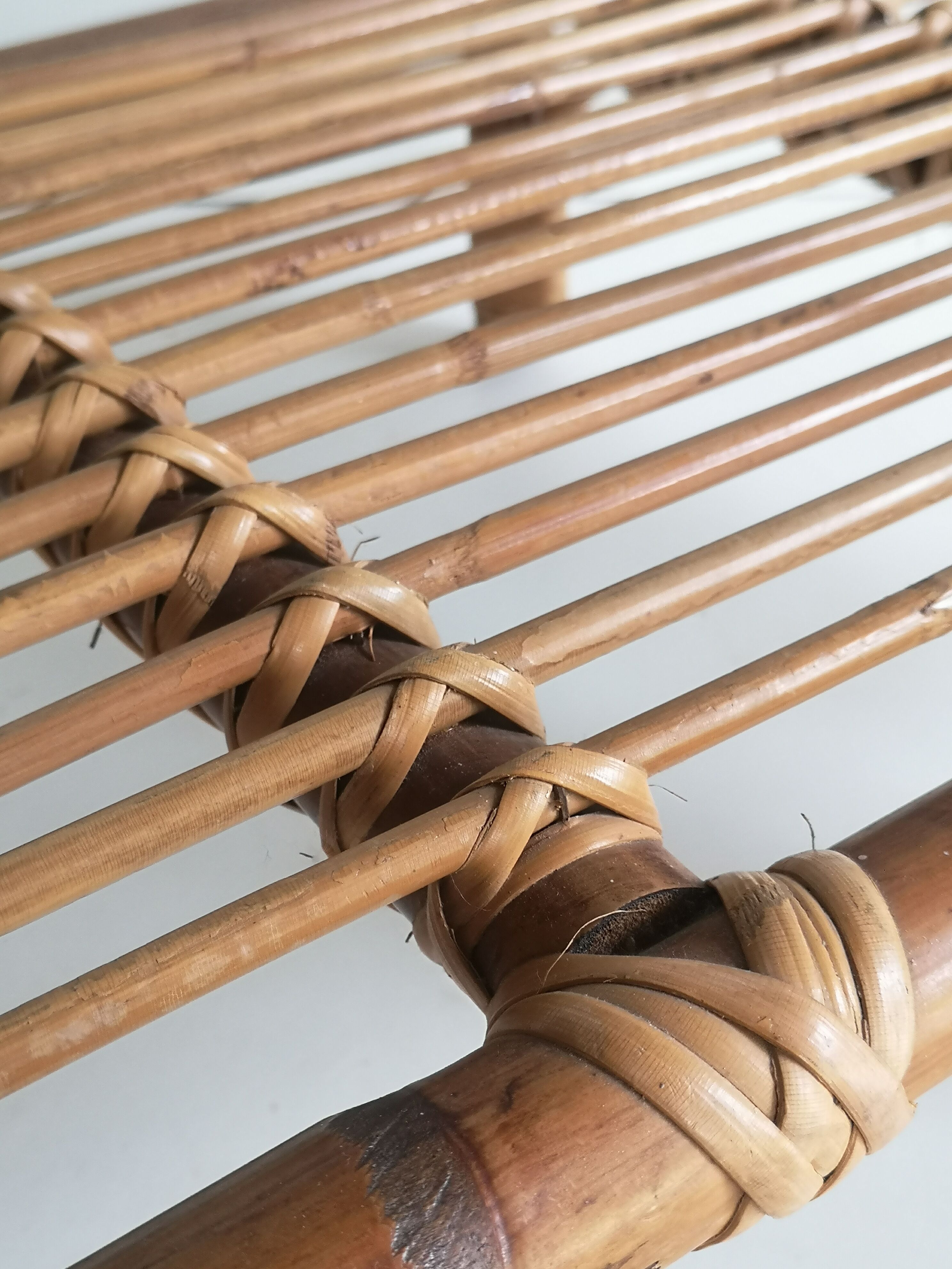 Coffee table, rattan magazines 1950