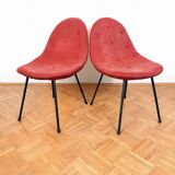 Set of Italian mid-century cocktail chairs, 1963.
