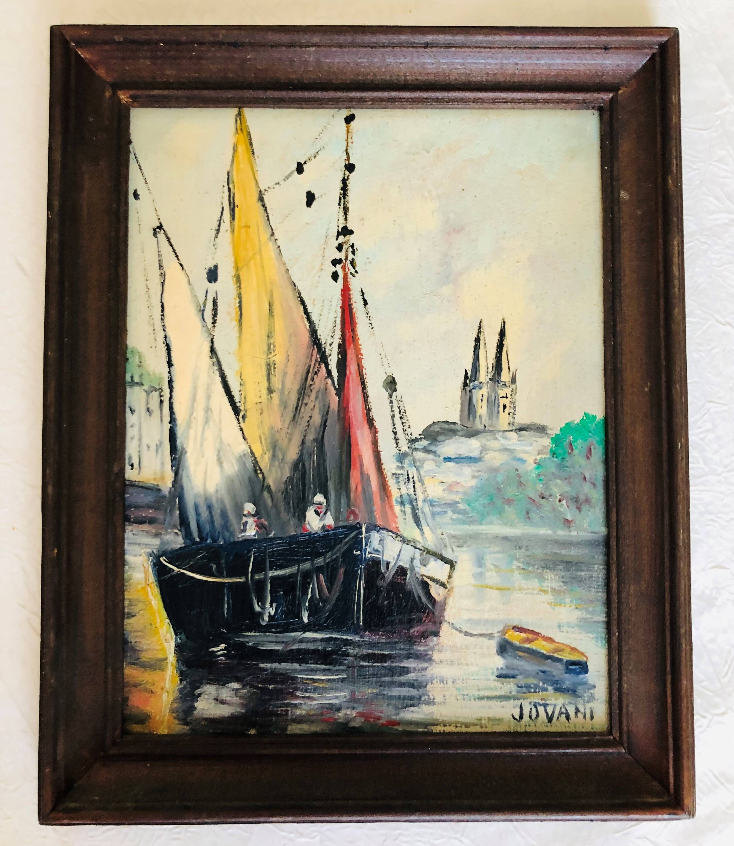 Oil on panel - marine