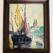 Oil on panel - marine