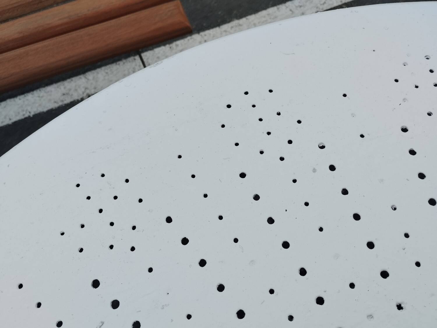 Antique garden furniture in vintage iron