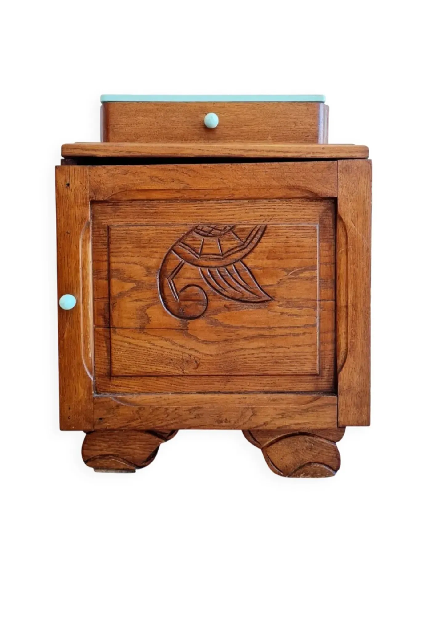 Small bedside table Art Deco wood