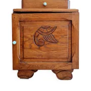 Small bedside table Art Deco wood