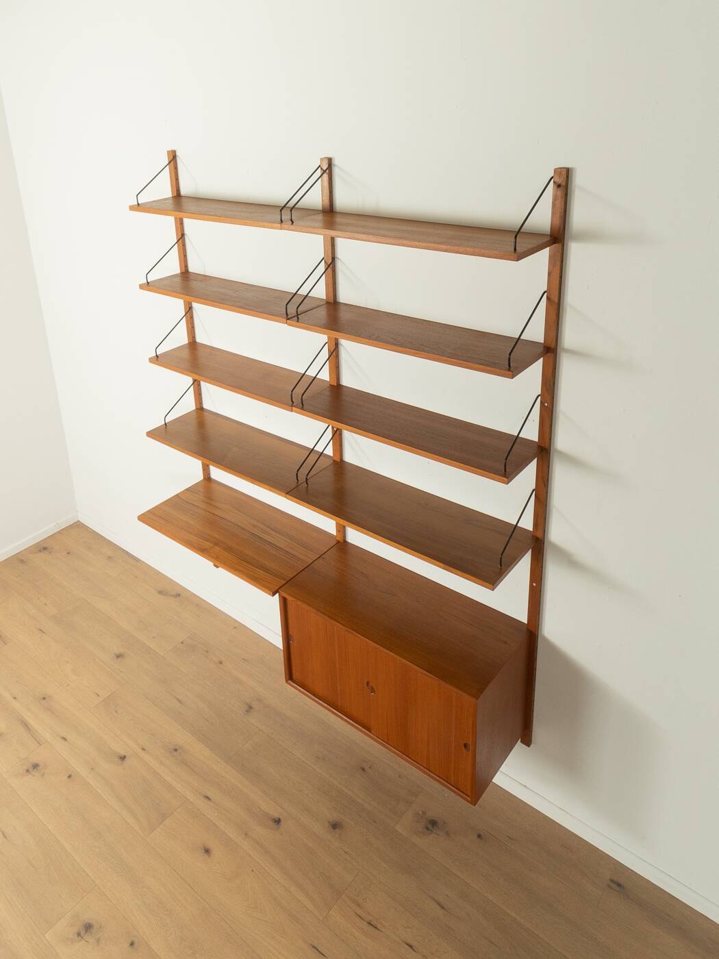 Cado | poul cadovius classic shelving system, 1950s, teak veneer