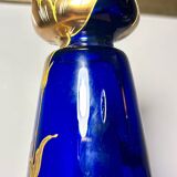 Vase Legras Cobalt gold painting