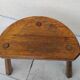 Tabouret tripode vintage en bois