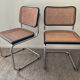 Series of 2 chairs Marcel Breuer Cesca B32