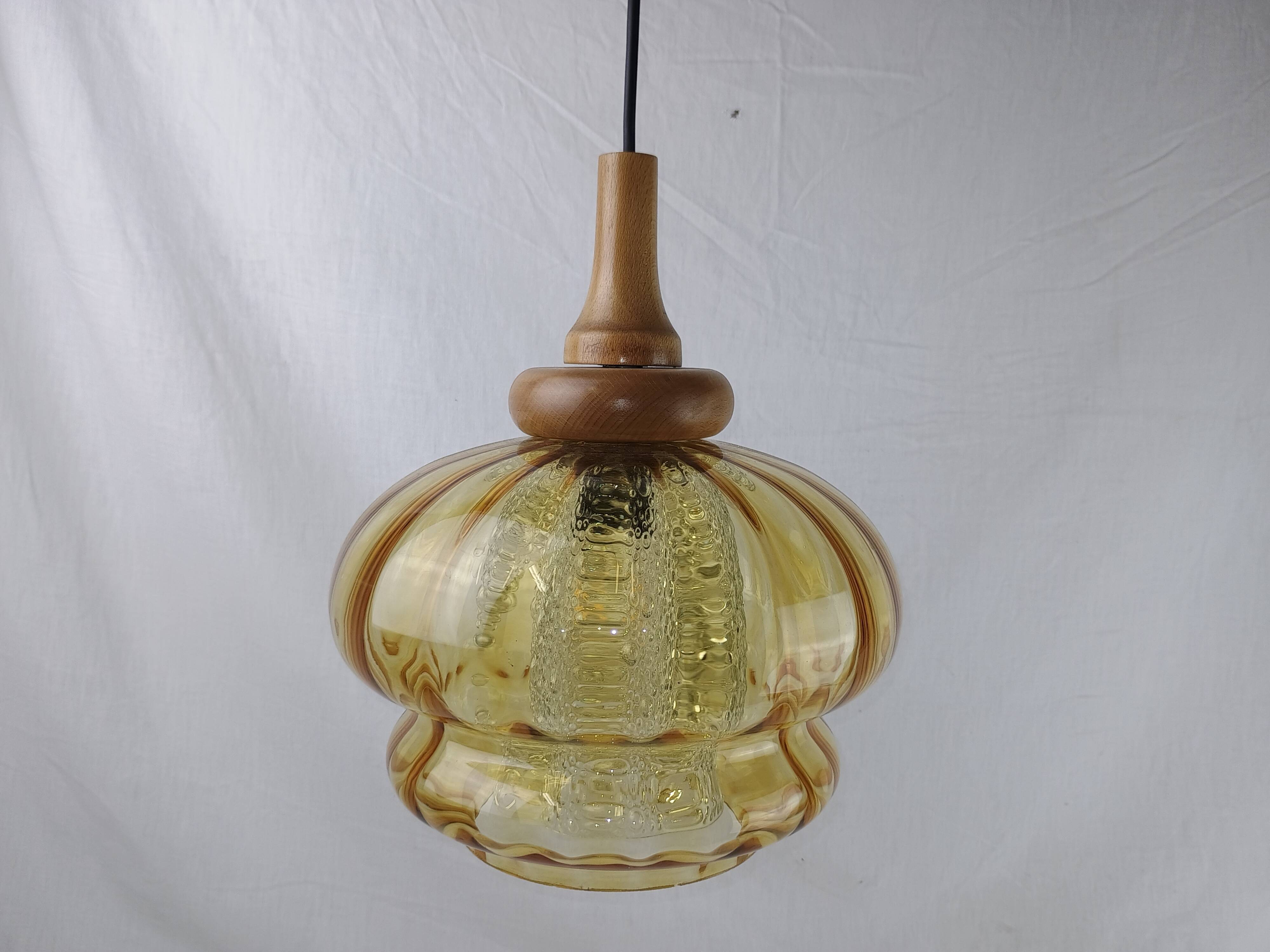 Vintage Scandinavian pendant light Orrefors – Carl Fagerlund Sweden, 1960s