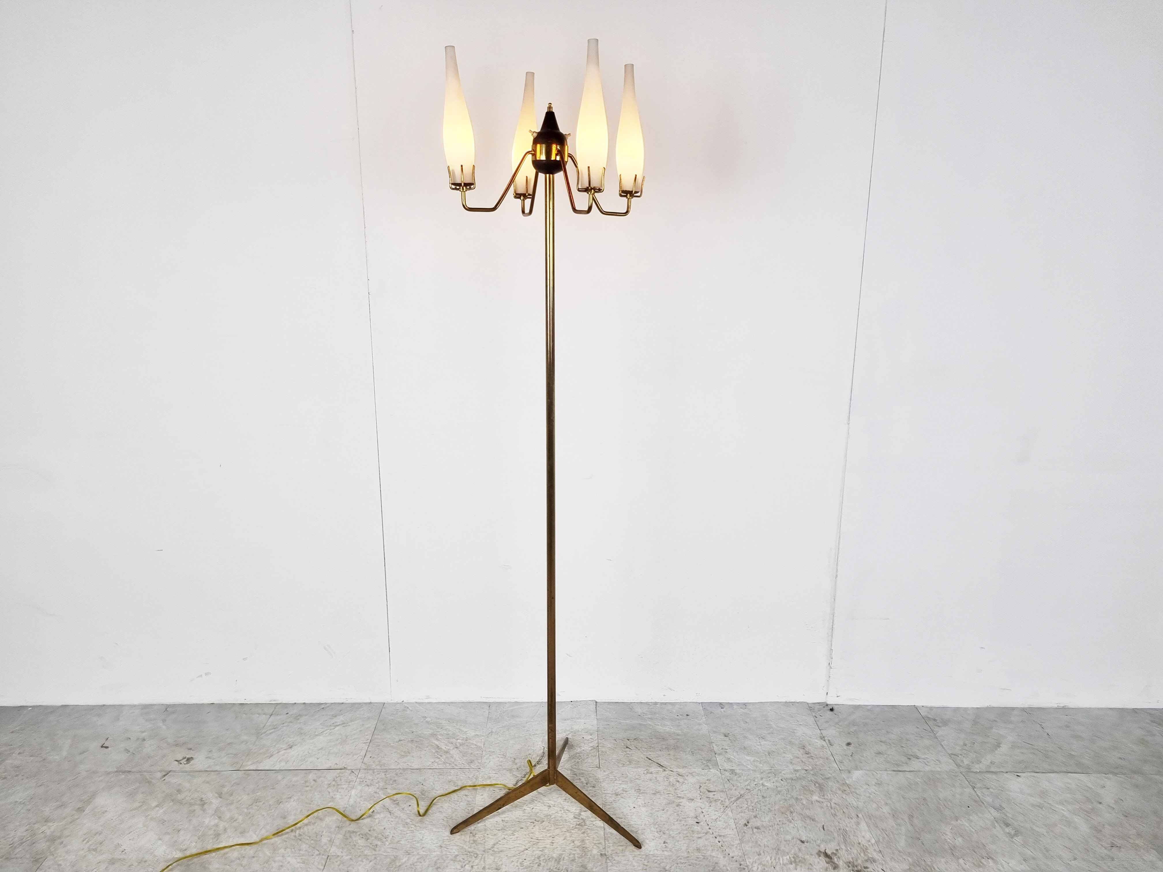 Mid century floor lamp by Stilux Milano, 1950s