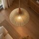 Suspension ELEONORE — 60 cm, striped olive linen and cotton