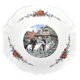 Sarreguemines plate Obernai cut out in earthenware with horsemen decoration Alsace by Loux