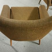 Chairs Danish 50s design structured low lines
