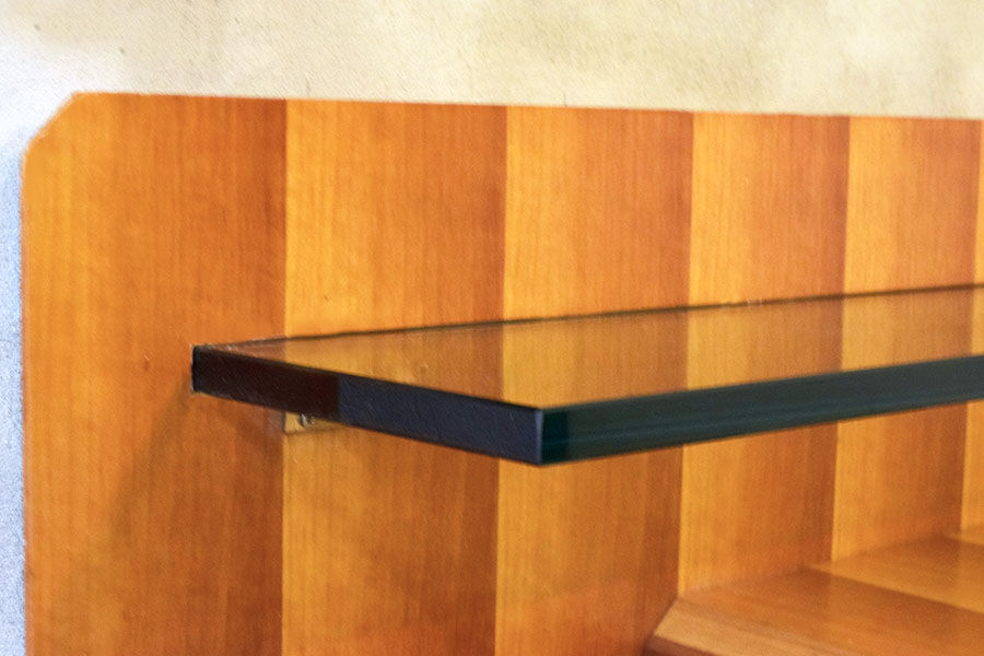 Suspended console in wood by La Permanente Mobili Cantù, 1950s