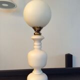 Vintage opaline and brass lamp 60/70