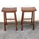 Pair of brutalist style stools