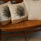 Oak bench and chair