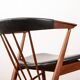 Danish armchairs in teak and skai by Helge Sibast for Sibast 1955.