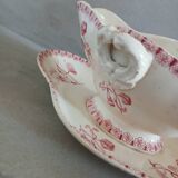 Antique sauce boat in Gien ironstone.