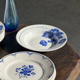 Set of 14 antique deep plates Moulin des Loups Hamage Model Edmond