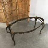 Table basse bronze et onyx
