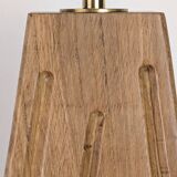 Solid oak lamp base