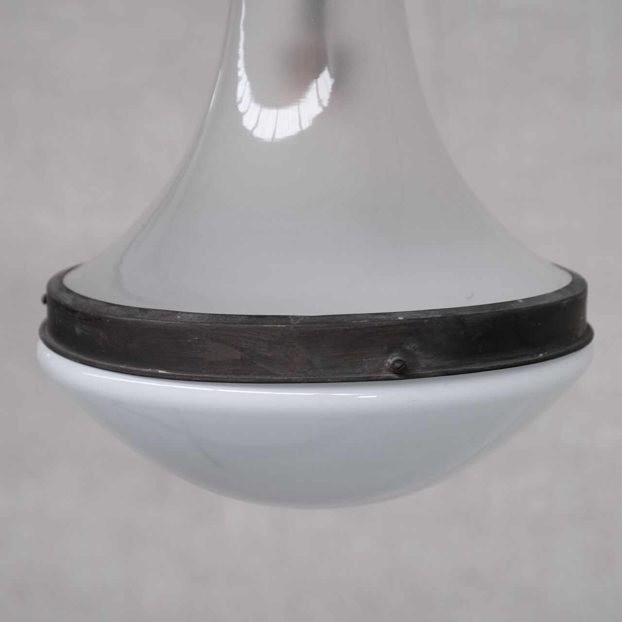 Germany antique two tone glass pendant light