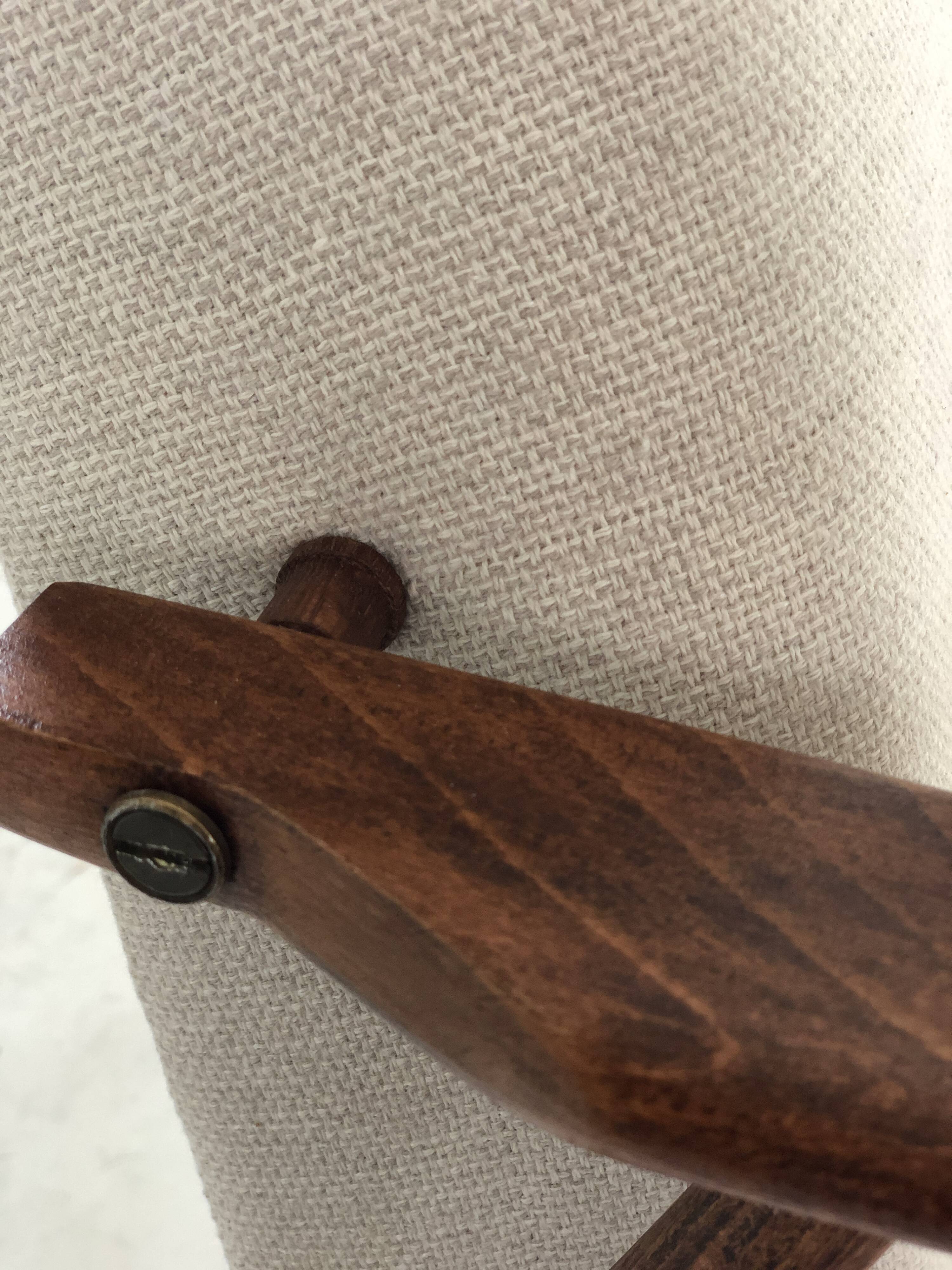 Mid-century beige armchairs by Henryk Lis, 1960s, set of 2