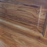 Handcrafted solid olive wood bench