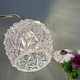 Vintage moulded glass elbow wall light