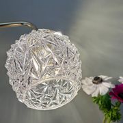 Vintage moulded glass elbow wall light