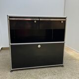 Black office furniture - double height USM