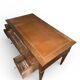 Antique Louis XVI / Directory desk – gilded leather – 5 drawers – keys