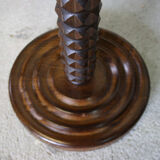 Solid oak pedestal wheel