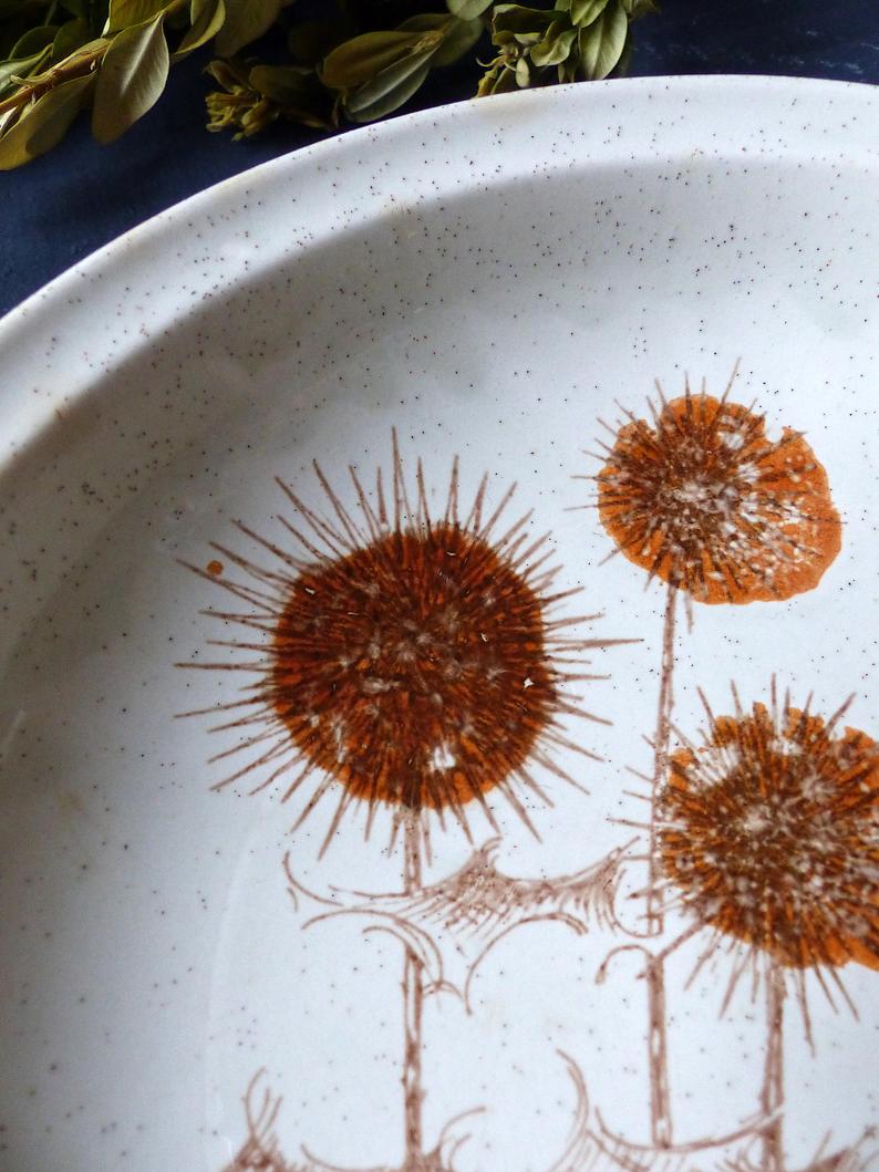 2 Old hollow plates Sarreguemines flowers faïence France