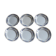 6 antique plates art-deco in earthenware of montereau decor model "colette"