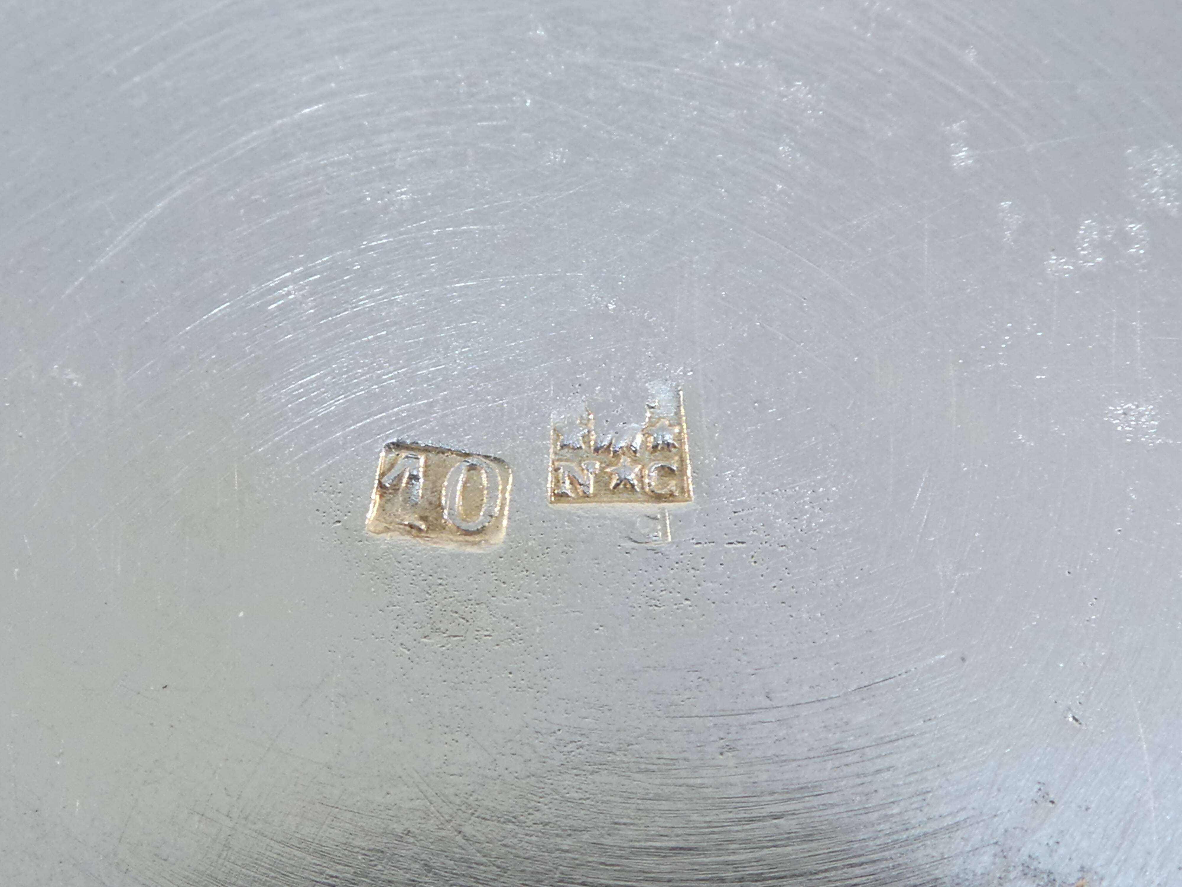 Silver metal coffee / tea service art deco 3 pieces