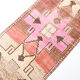 3x10 neutral geometric vintage runner rug, 296x73cm