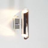 Set of chrome wall lamps in the style of Sciolari